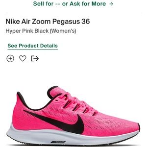Nike women’s Pegasus 36 running shoes